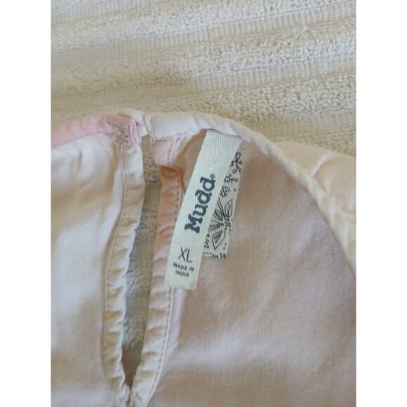 Mudd Womens Rayon Halter Pink Tank Top Size XL Lace Details Bohemian - Picture 12 of 13